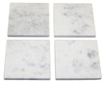 Set of 4 Carrara Marble Coasters