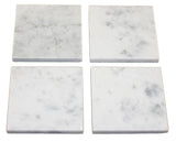 Set of 4 Carrara Marble Coasters