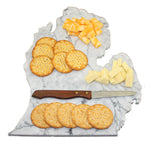 Michigan Personalized Marble Cheese Board