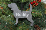 Beagle Slate Christmas Ornament