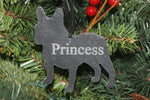 French Bulldog Slate Christmas Ornament