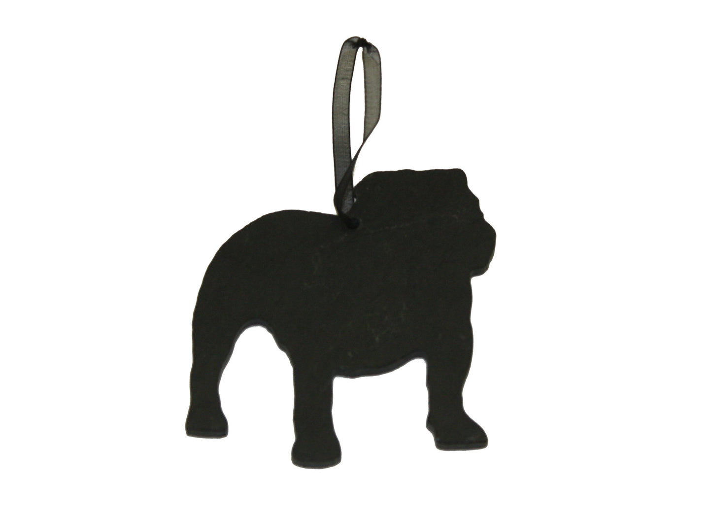 English Bulldog Slate Tree Ornament