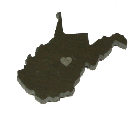 West Virginia Slate Fridge Magnet