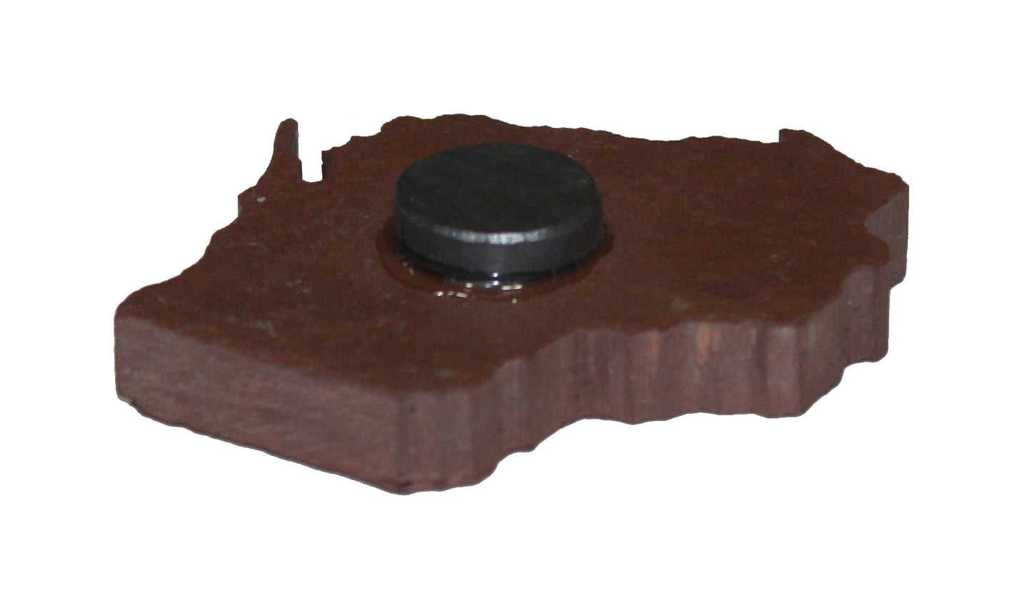 Wisconsin Black Slate Fridge Magnet