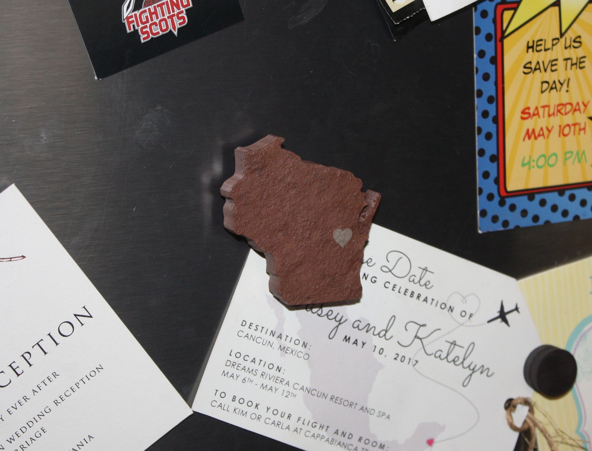 Wisconsin Slate Fridge Magnet