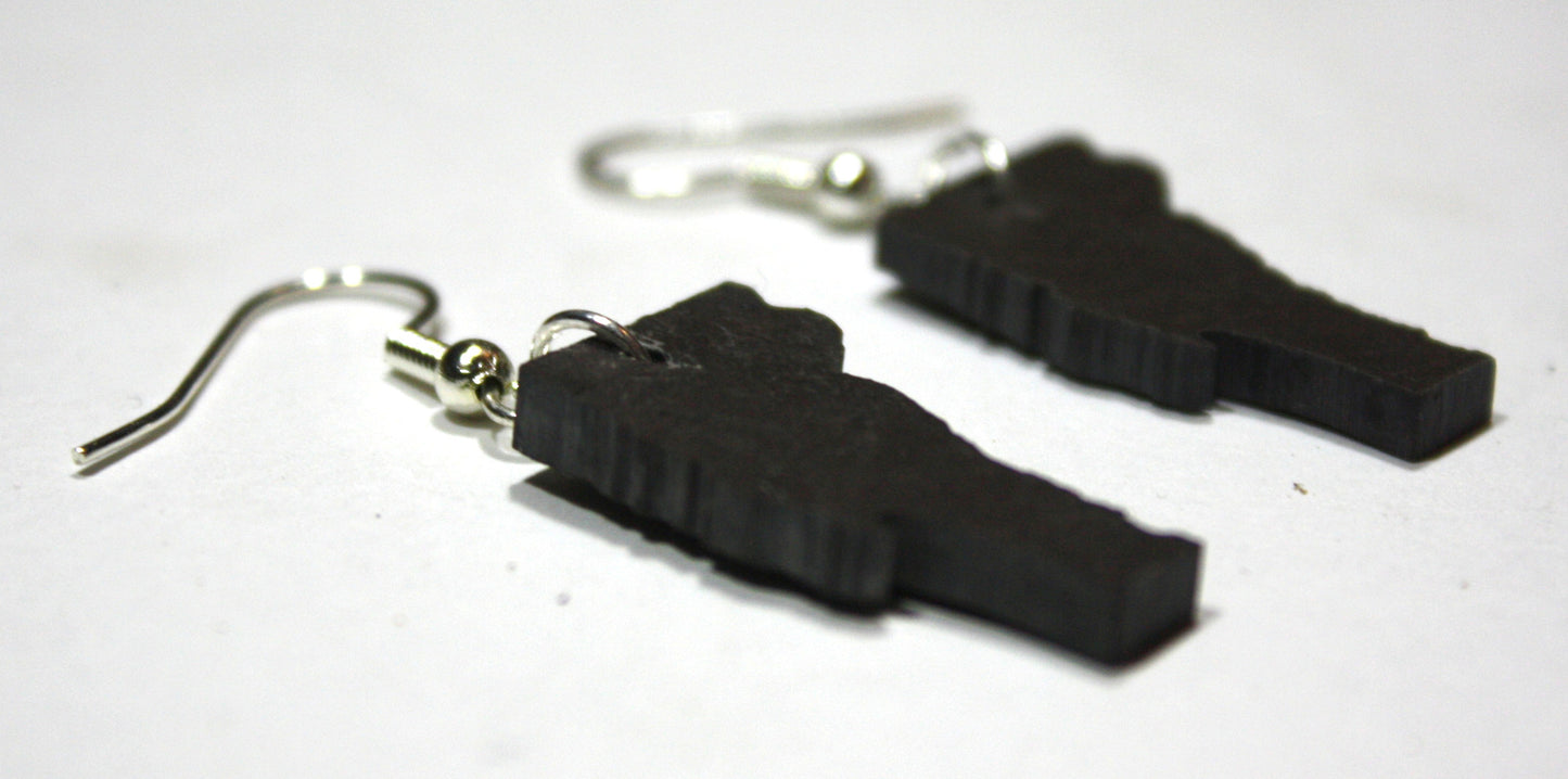 Vermont Black Slate Earrings