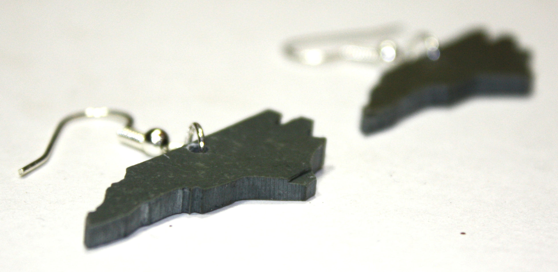 North Carolina Black Slate Earrings