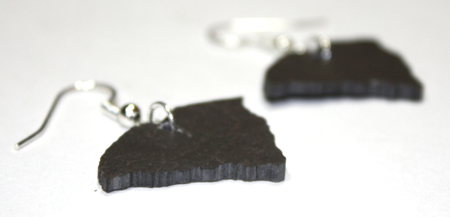 South Carolina Black Slate Earrings