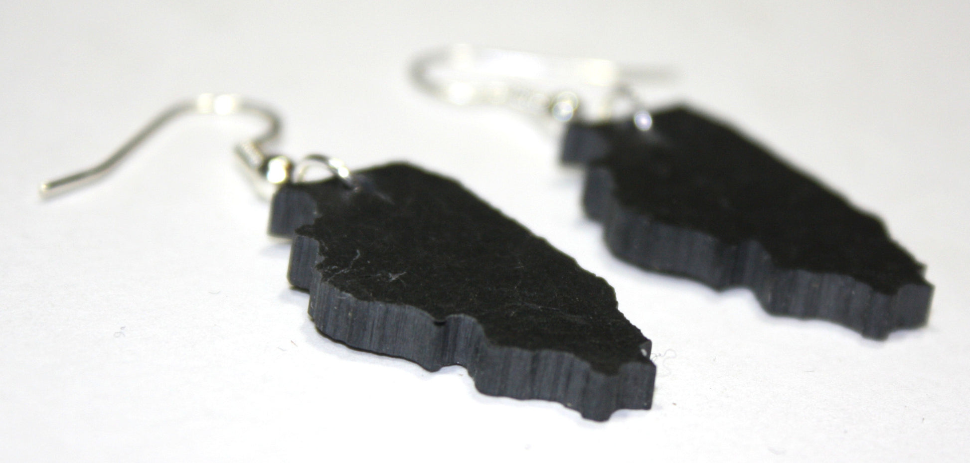 Illinois Black Slate Earrings