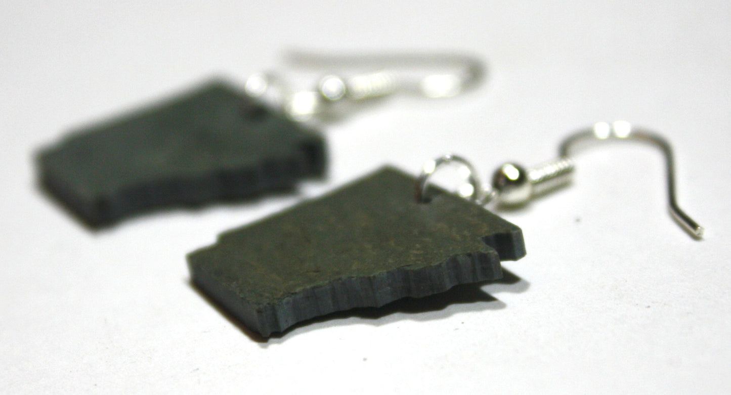 Arkansas Black Slate Earrings