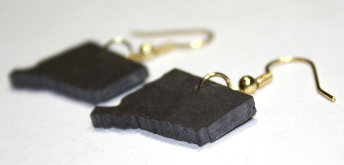 Connecticut Black Slate Earrings