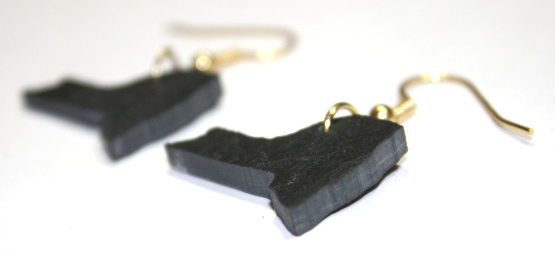 New York Black Slate Earrings