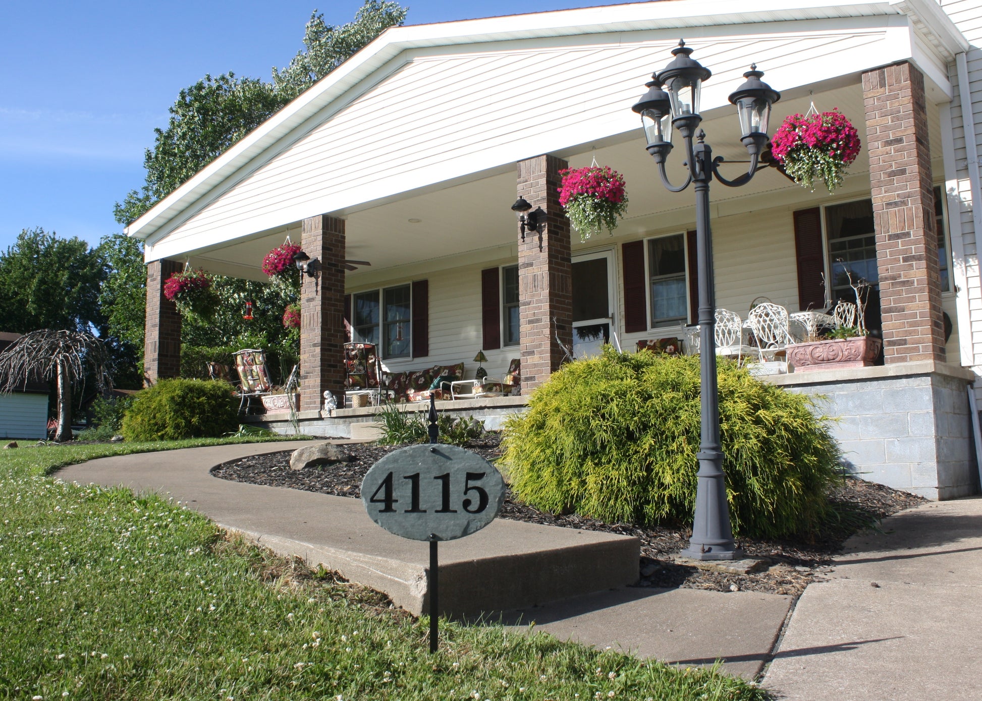 Custom House Sign with Pole