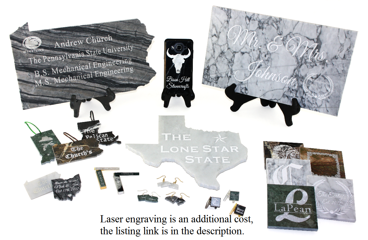 Personalized Marble Laser Engraving